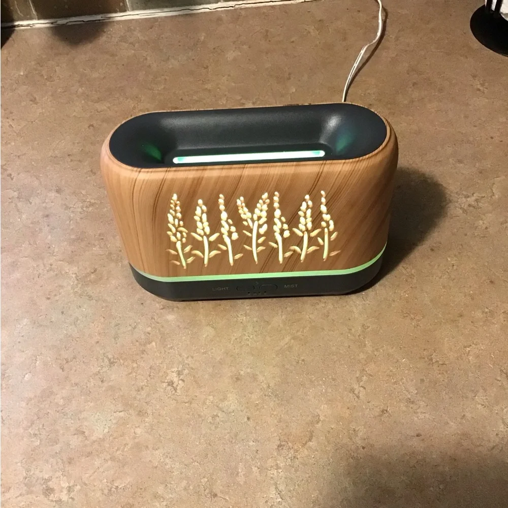 Wood Grain Essential Oil Diffuser amazing color changes you will love.
